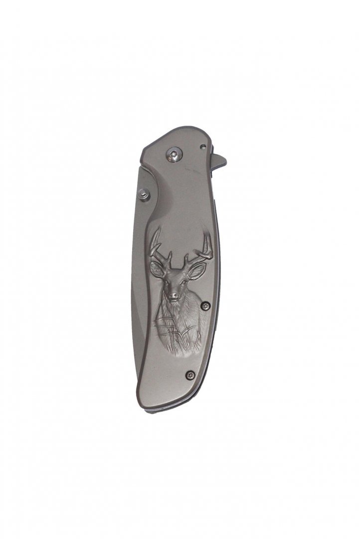 Produkt - Celokovový otevírací nůž s motivem jelena